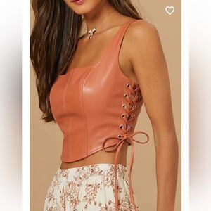 New with tags altard state sage corset top